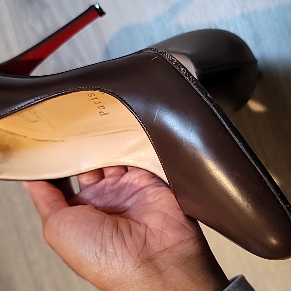 Brown Red bottom pumps - Picture 8 of 8